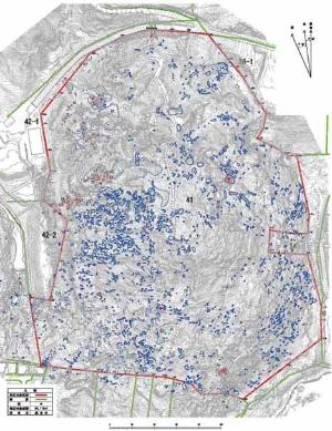 東六甲石丁場跡&nbsp;詳細分布調査測量図