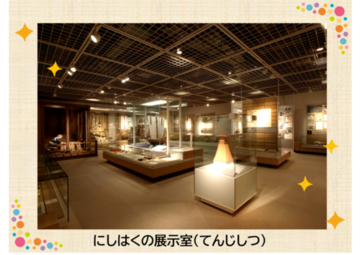 にしはくの展示室の様子