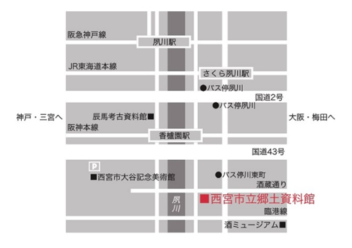 郷土資料館案内マップ