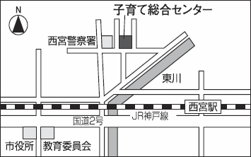 地図：子育て総合センター