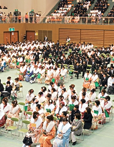 写真：成人式「二十歳を祝うつどい」