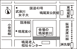 地図：平和灯ろう流しの会場案内図