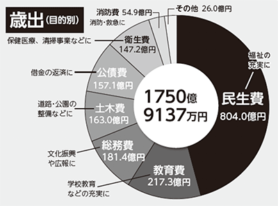 円グラフ：歳出