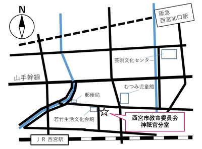 教育委員会神祇官分室地図