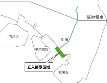 立入制限区域図