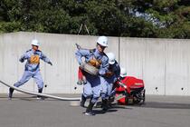 小型ポンプ操法4人の連携