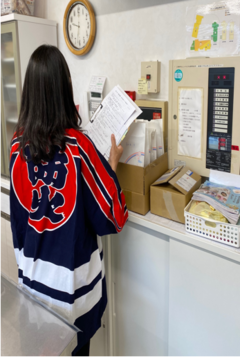 通報訓練の様子です