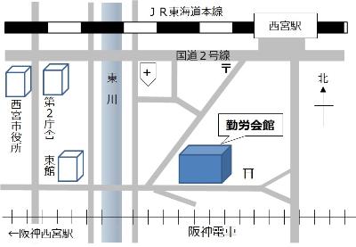 勤労会館地図