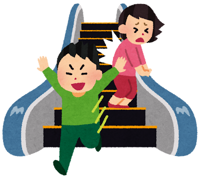 キケンなエスカレーターの使用