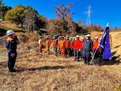 西宮市消防協力隊合同訓練の様子